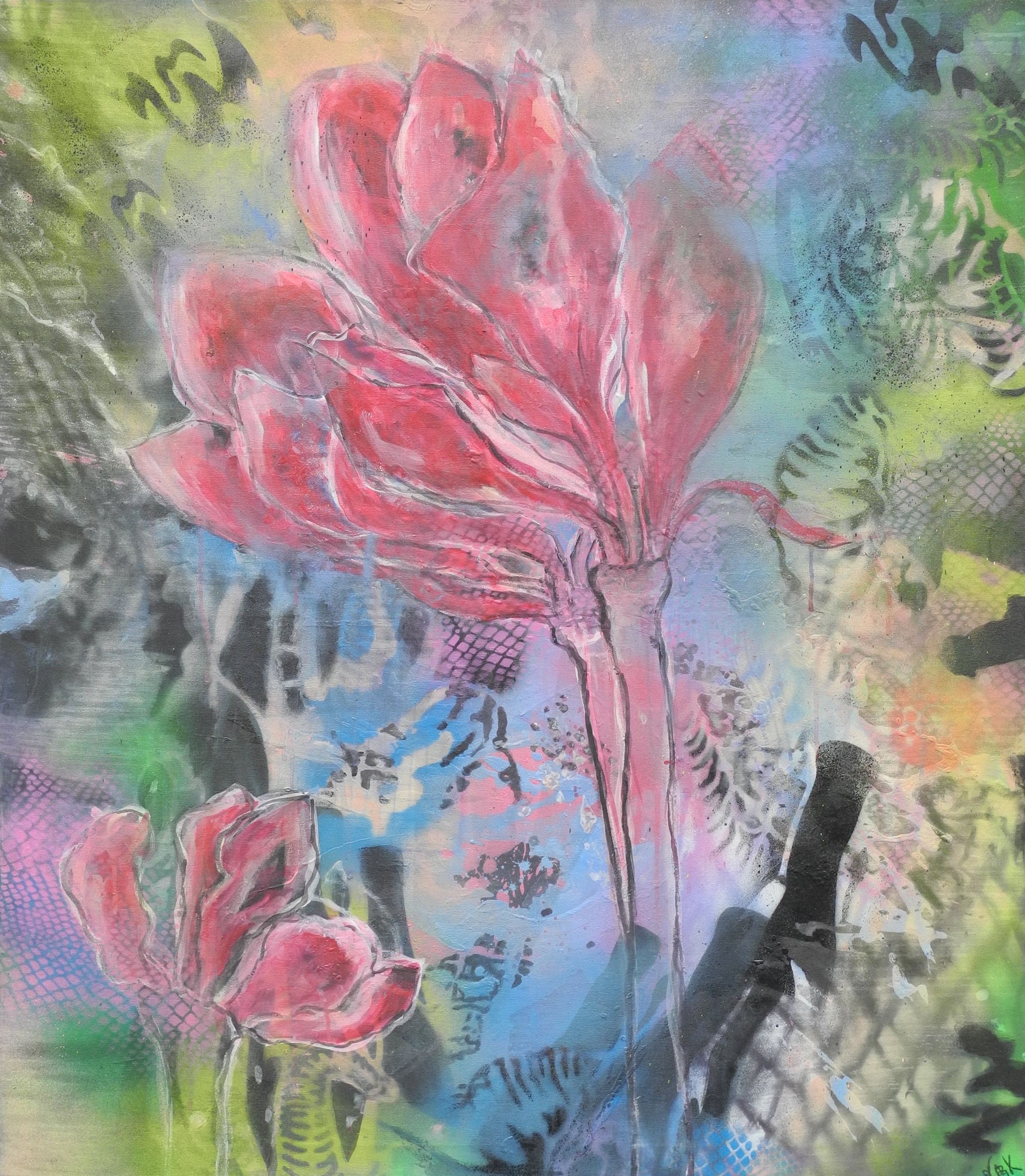 Flowers in red Flowers in red von Becher-König, Nortrud