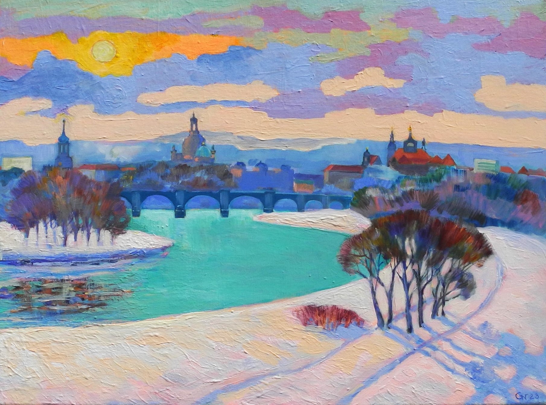 Winter in Dresden von Generosow, Nadja