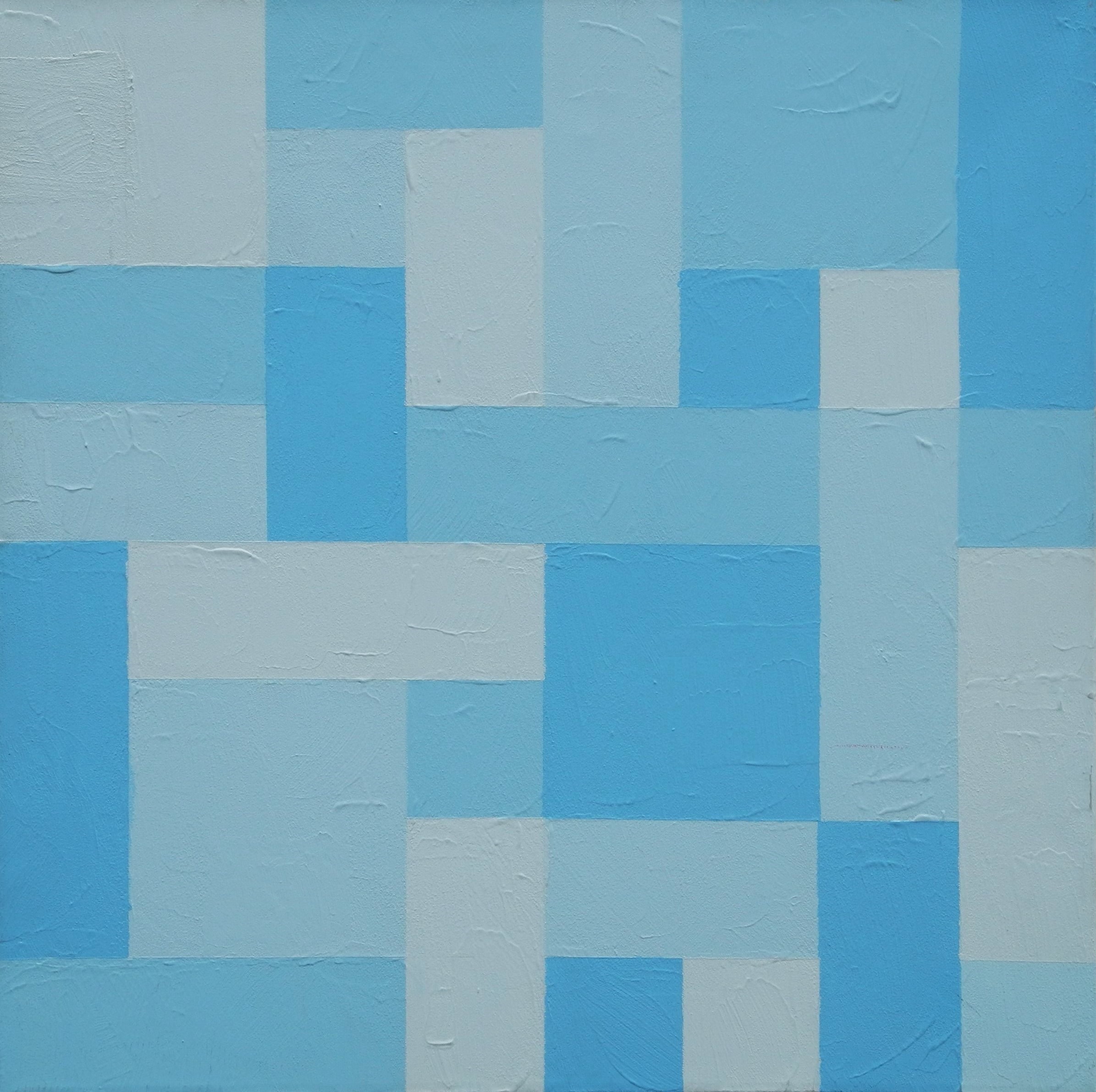 blaue Quadrate von Timmer, Franz Josef