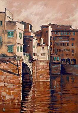Blick auf Ponte Vecchio von Gottschalk, Michael